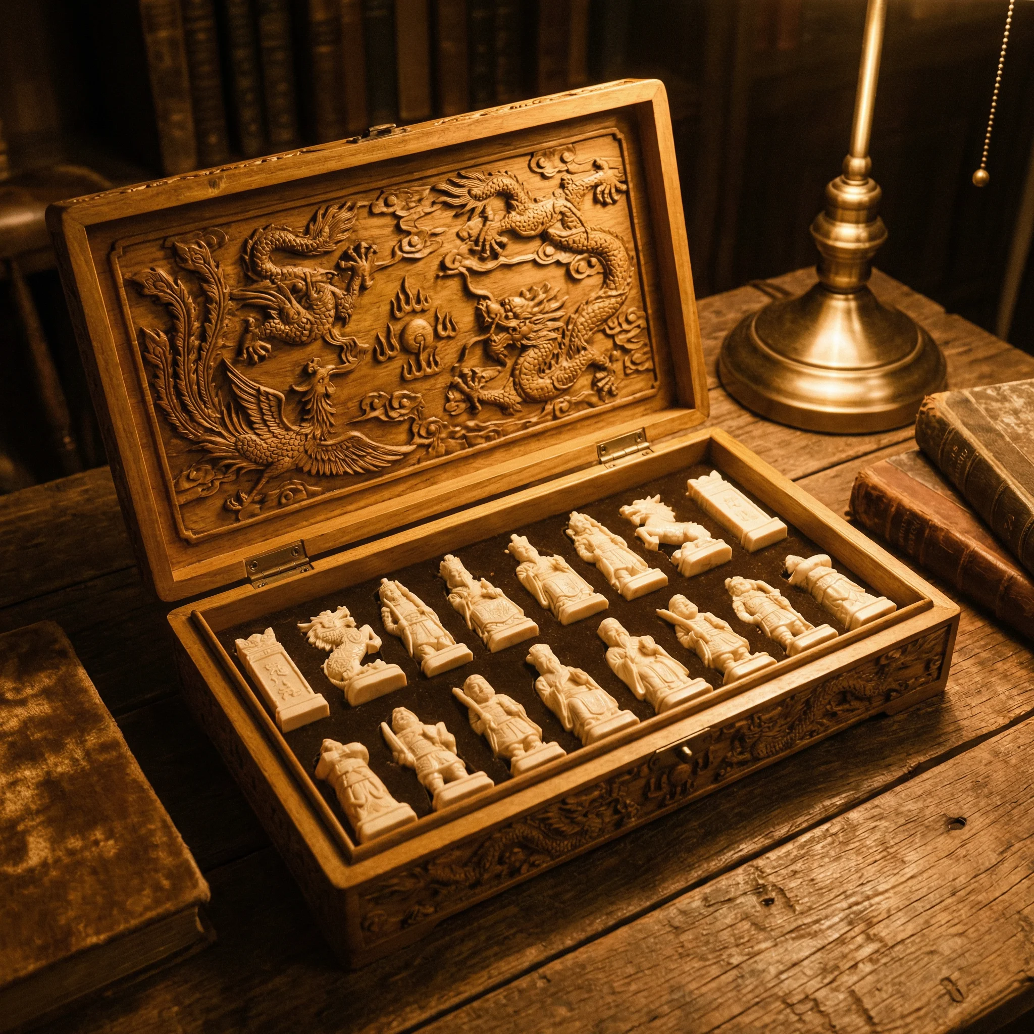 象牙棋子套装 - 天下棋牌 珍宝典藏
